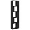 vidaXL Bookcase Black Oak 45 x 23.5 x 162.5 cm