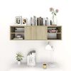 vidaXL Wall Shelf Sonoma Oak 102x30x29 cm Engineered Wood