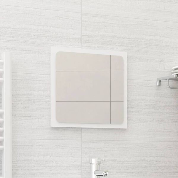 vidaXL Bathroom Mirror White 40x1.5x37 cm Engineered Wood