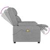 vidaXL Massage Chair Light Grey Fabric