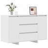 vidaXL Sideboard with Drawer White 120 x 41 x 75 cm Engineered wood