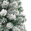 vidaXL Artificial Hinged Christmas Tree Green and White 240 cm