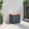 vidaXL Garden Bench Anthracite 40 x 40 x 43 cm Steel