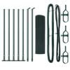 vidaXL Welded Wire Fence with Concrete Base 10 x 0.4 m (W x H)
