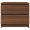 vidaXL Bed Cabinets 2 pcs Brown Oak 50x39x43.5 cm Engineered Wood