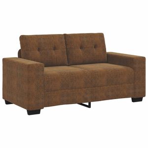 vidaXL Loveseat Sofa with Cushion Brown Faux leather