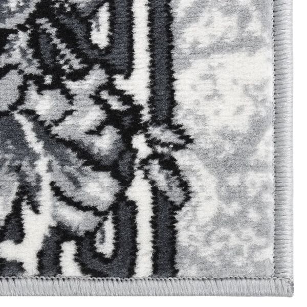 vidaXL Runner Rug BCF Grey 80x400 cm