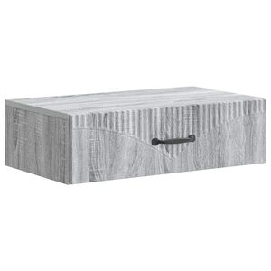 vidaXL Wall-Mounted Side Table Grey Sonoma 59 x 34.5 x 17 cm