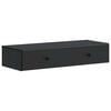 vidaXL Wall-Mounted Side Table Wall-mounted Black 87.5 x 34.5 x 17 cm