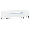 vidaXL LED TV Cabinet High Gloss White Engineered Wood