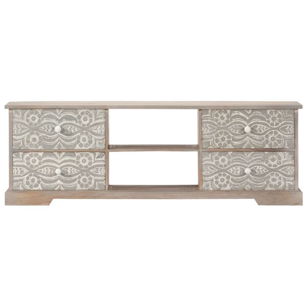 vidaXL TV Cabinet 120x30x40 cm Solid Acacia Wood