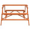 vidaXL Picnic Table with Benches Solid Wood Fir 2-in-1 Convertible