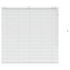 vidaXL Venetian Blind White 130 x 130 cm 35 mm Solid Paulownia Wood