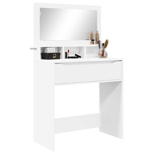 vidaXL Bedroom Dressing Tables with Drawer White 80 x 39.6 x 135 cm