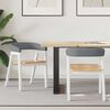 vidaXL Dining Chairs 2 pcs White 54 x 57 x 73 cm Solid Rubber Wood