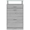 vidaXL Shoe Cabinet Grey Sonoma 63x24x104 cm Engineered Wood