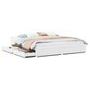 vidaXL Bed Frame without Mattress White 180x200 cm Super King Solid Wood Pine