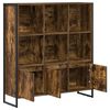 vidaXL Book Cabinet 2 pcs Smoke Oak 99.5 x 30 x 108 cm Engineered Wood