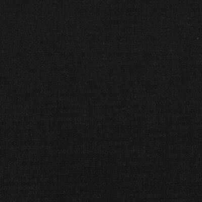 vidaXL Bed Frame with Headboard Black 90x190cm Single Fabric