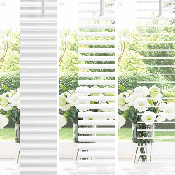 vidaXL Venetian Blinds Height Adjustable White 130 x 110 cm Aluminium