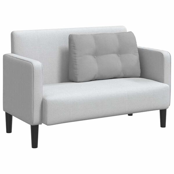 vidaXL Back Pillow Cloud Grey 80 x 24 x 50 cm Fabric