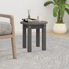 vidaXL Coffee Table Grey Ø 35x35 cm Solid Wood Pine