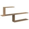 vidaXL Wall Shelf Artisan Oak 122 x 18 x 60 cm Engineered Wood