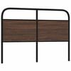 vidaXL Replace Headboard Brown Oak 120 cm Steel and Engineered Wood