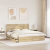 vidaXL Bed Frame with Drawer Sonoma Oak 180 x 200 cm Engineer Wood
