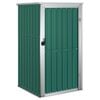 vidaXL Tool Shed | Green | Galvanised steel, metal, plastic | 88 x 89 x 161 cm