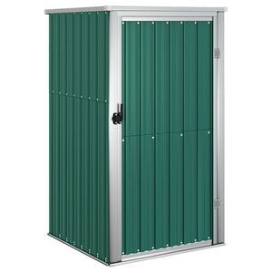 vidaXL Tool Shed | Green | Galvanised steel, metal, plastic | 88 x 89 x 161 cm
