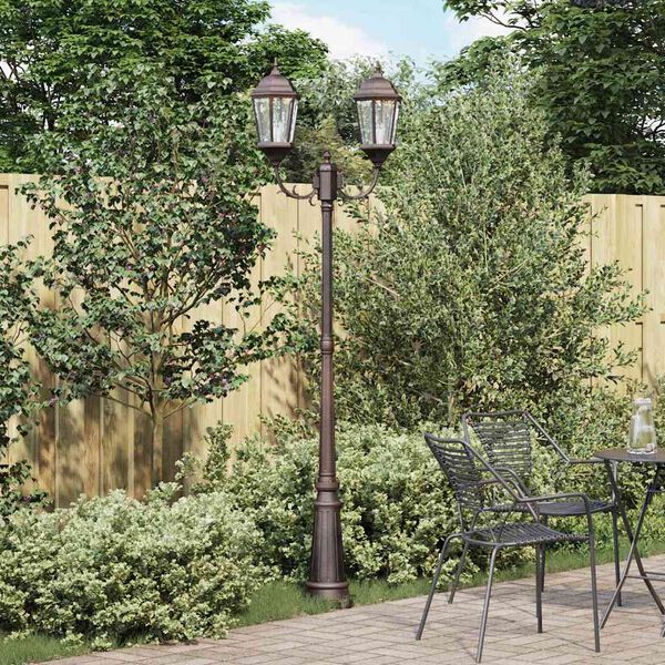 vidaXL Garden Light Bronze 235 cm Aluminium