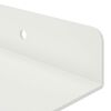 vidaXL Floating Shelf Wall-mounted 2 pcs White 60 x 8.5 x 2.5 cm Steel