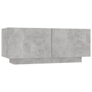 vidaXL TV Cabinet Concrete Grey 100x35x40 cm Engineered Wood