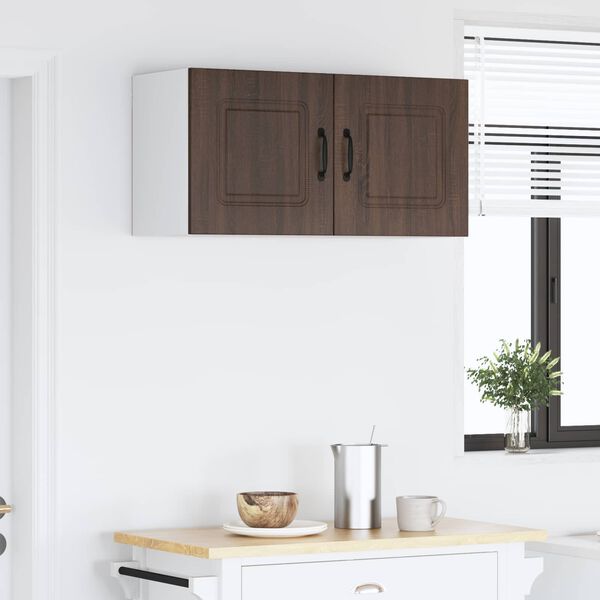 vidaXL Kitchen Cabinet with Storage Kalmar Brown Oak 80 x 31 x 40 cm