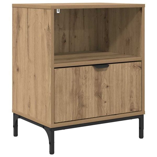 vidaXL Bedside Cabinet Artisan oak 49 x 36 x 61 cm Engineered wood