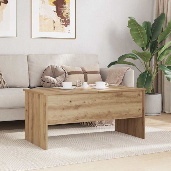 vidaXL Coffee Table Artisan Oak 102 x 50.5 x 46.5 cm Engineered Wood