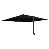 vidaXL Garden Parasol Black 248.5 x 247.5 x 160 cm Fabric