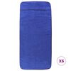 vidaXL Beach Towels 6 pcs Royal Blue 60x135 cm Fabric 400 GSM