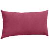 vidaXL Sofa Pillows 2 pcs Wine Red 80 x 40 cm Corduroy Fabric