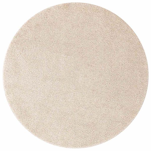 vidaXL Anti-slip Shaggy Rug Cream 160 x 160 cm PP