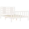 vidaXL Bed Frame without Mattress White 120x200 cm Solid Wood Pine