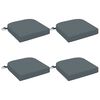 vidaXL 4-Piece Seat Cushions SOEST 4 pcs 100% Polyester Blue