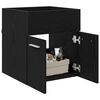 vidaXL Sink cabinet Black Oak 41 x 38.5 x 46 cm Engineered Wood