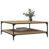 vidaXL Coffee Table Artisan oak 100 x 100 x 40 cm Engineered Wood