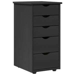 vidaXL Cabinet 34 x 39 x 61.5 cm Solid Pine Wood Grey