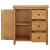 vidaXL Cupboard 70x35x75 cm Solid Oak Wood