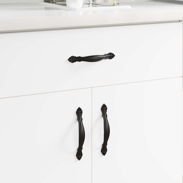 vidaXL Handle 2 pcs Black 150 mm Zinc Alloy