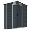 vidaXL Garden Shed Anthracite 191x470x198 cm Galvanised Steel