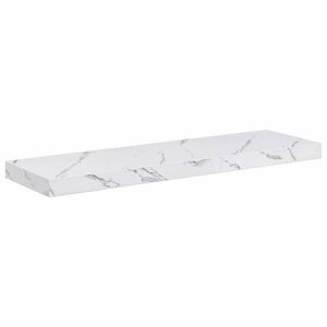 vidaXL Wall Shelf Wall-Mounted White Marble 90 x 23.5 x 3.8 cm